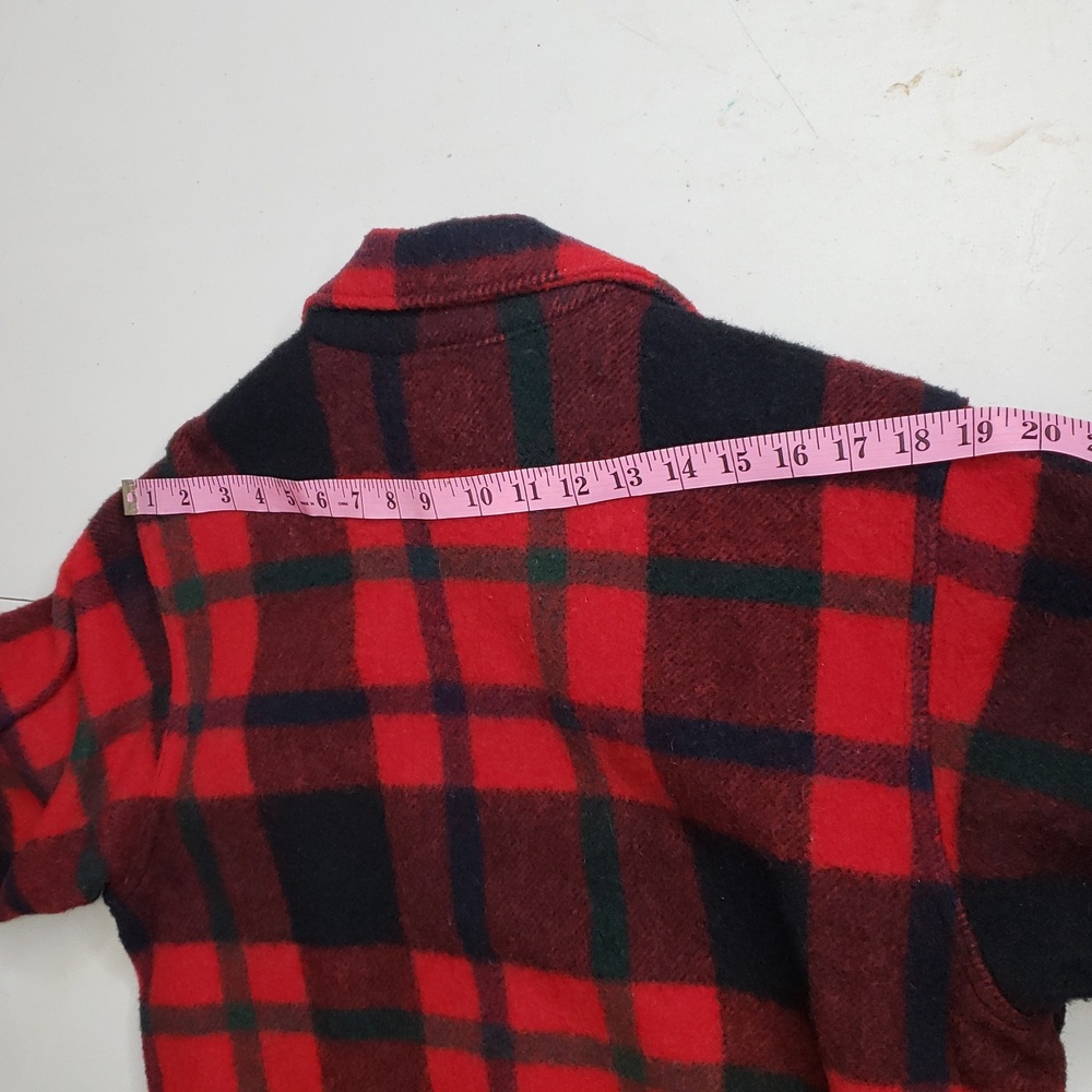 Vintage Woolrich Mackinaw Buffalo Plaid Hunting Jacket Size 42 Lumberjack Thick - Picture 14 of 16